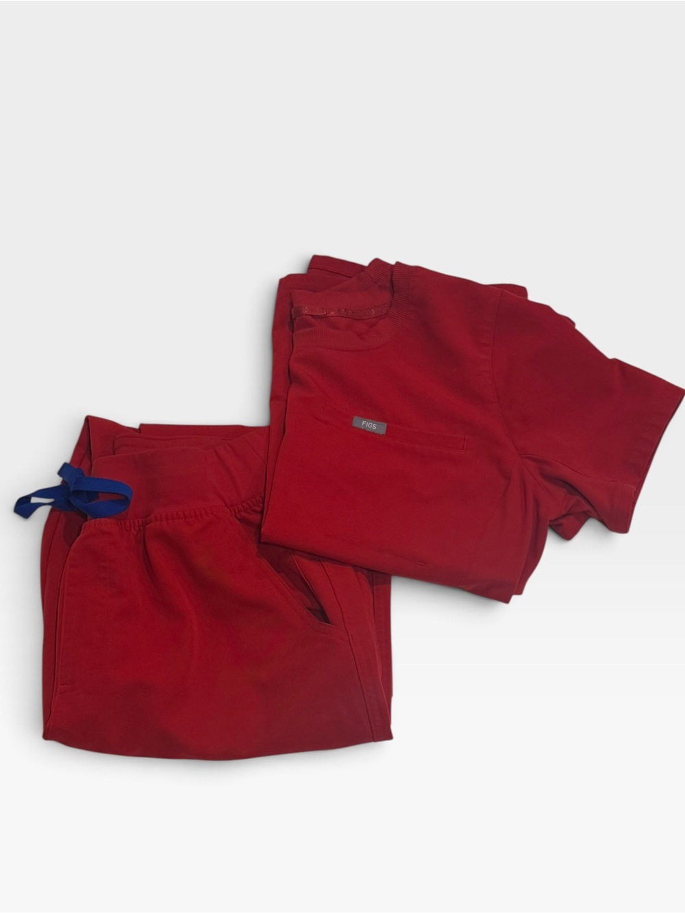 FIGS Winning Red Scrub Set Womens Size Small Tall Nurse, Medical Uniform
